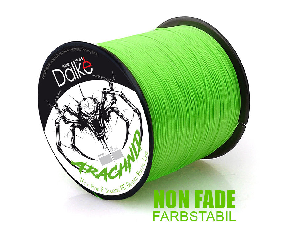 neon green braided fishing line Beyond Braid - 8X- No Fade Brent Ehrler Neon Green 12 Strand Hollow