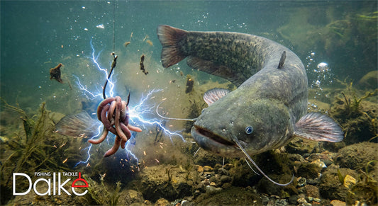 Wels Catfish and Fishing Hook electrostatic