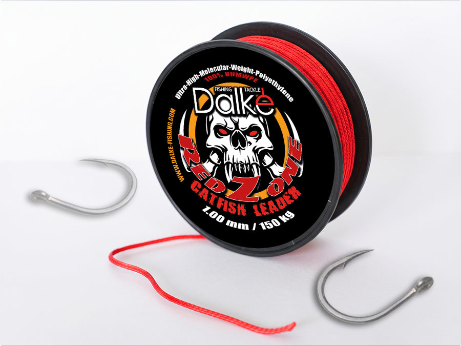 Dalke Fishing Mastodont Red Zone – Geflochtenes Wels-Vorfachmaterial 