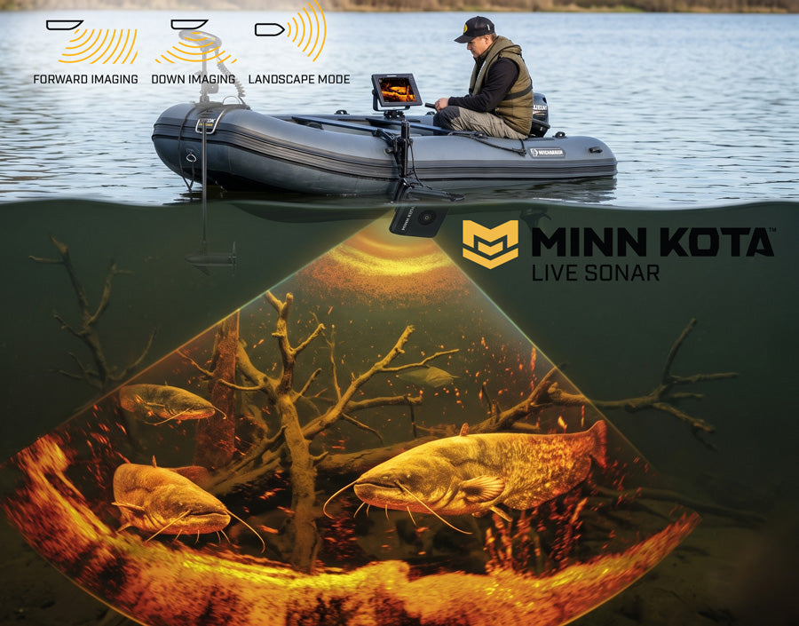 Minn Kota Live Sonar beim Welsangeln
