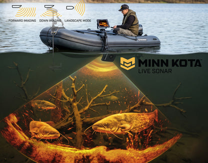 Minn Kota Live Sonar beim Welsangeln