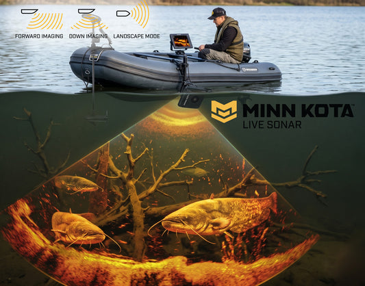 Minn Kota Live Sonar beim Welsangeln