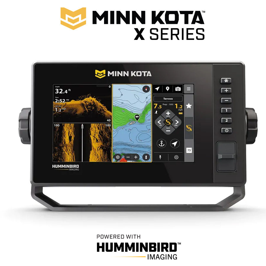 Minn Kota X7 CHO 7 Zoll Echolot ohne Geber mit Humminbird Imaging und CrossTouch Bedienung